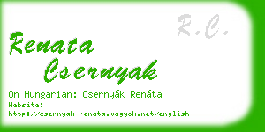 renata csernyak business card