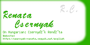 renata csernyak business card